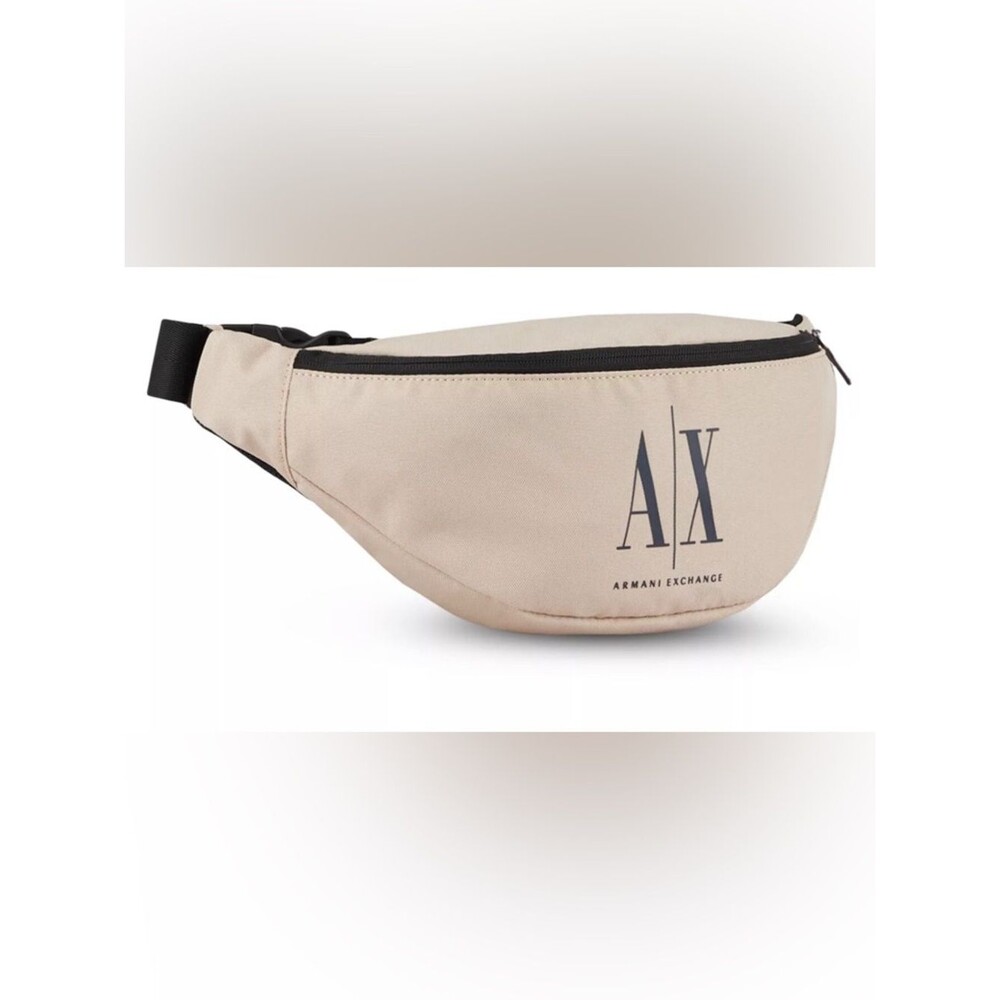 Armani Exchange beige Belt bag